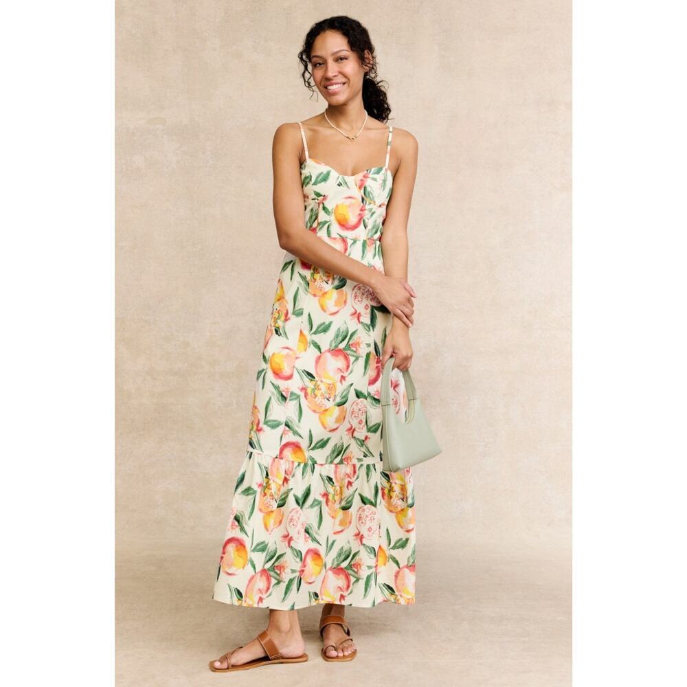 Layered with Love Orange Floral Midi Dress